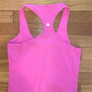 Ribbed Neon Pink Lululemon Tank Top